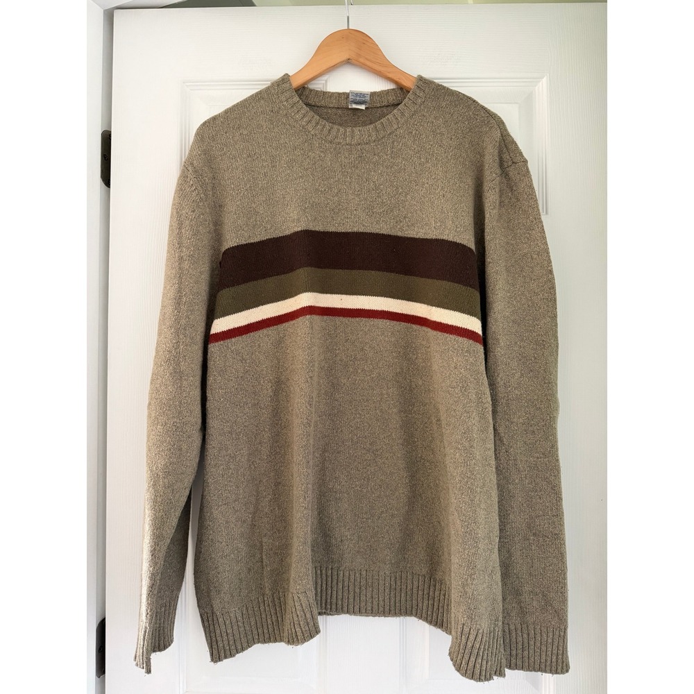 Vintage 90s Old Navy Chunky Mens Striped Sweater Dawsons Creek Boy Band preppy